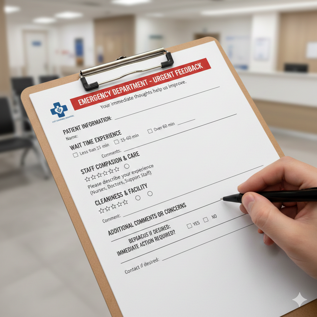 Emergency feedback form Template